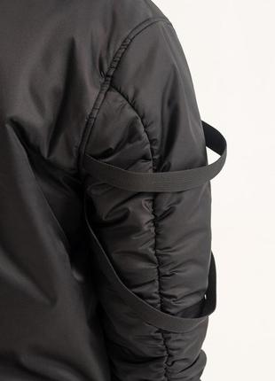 Куртка мужская демисезонная весенняя осенняя утепленная до 0*с strike черная бомбер мужской весна осень3 фото