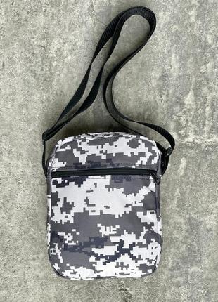 Барсетка мужская камуфляжная taktic хаки темный камуфляж  сумка через плечо мессенджер тканевый милитари10 фото