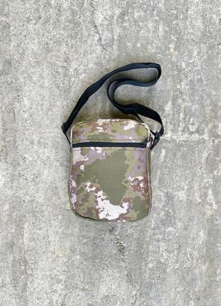 Барсетка мужская камуфляжная taktic хаки темный камуфляж  сумка через плечо мессенджер тканевый милитари2 фото