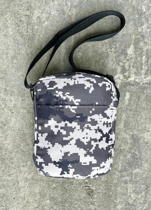 Барсетка мужская камуфляжная taktic хаки темный камуфляж  сумка через плечо мессенджер тканевый милитари9 фото
