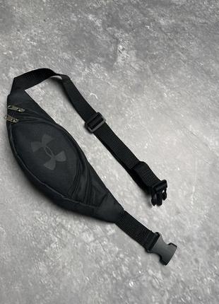 Бананка мужская женская спортивная under armour на пояс через плечо черная сумка поясная андер армор3 фото