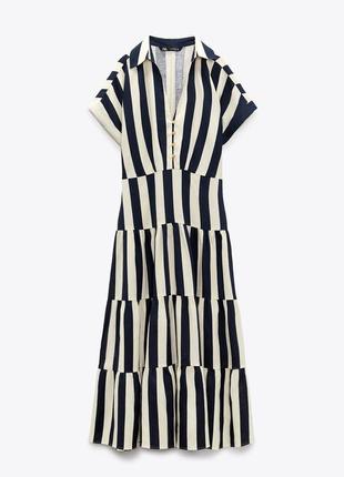 Zara -60% 💛 платье лен роскошное коттон стильное м, l2 фото