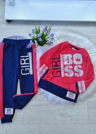 Гарний та дуже комфортний костюмчик на дівчаток