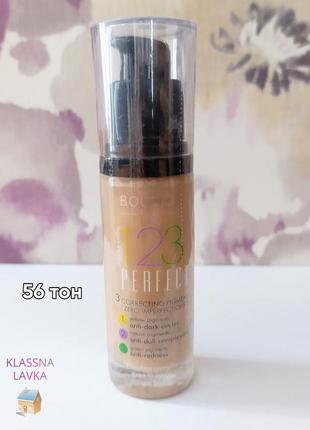 Тональный крем bourjois 123 perfect, тон 56