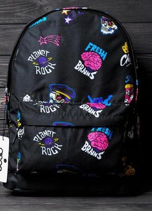 Рюкзак чоловічий жіночий молодіжний nike sneakers спортивний чорний | стильний міський портфель найк з принтом шкільний сумка9 фото