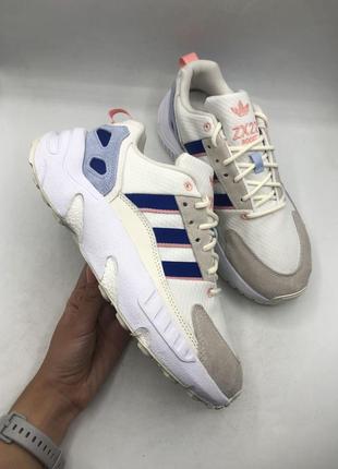 Кросівки adidas zx 22 boost shoes grey/blue (gy6709) оригінал