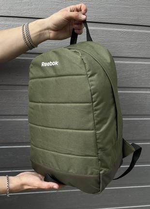 Рюкзак городской спортивный мужской женский reebok тканевый хаки портфель молодежный сумка рибок1 фото