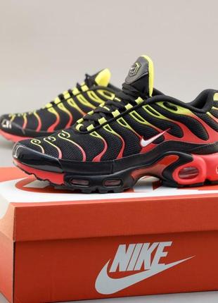 Мужские кроссовки nike air max plus tn+ black red yellow 41-42-43-451 фото