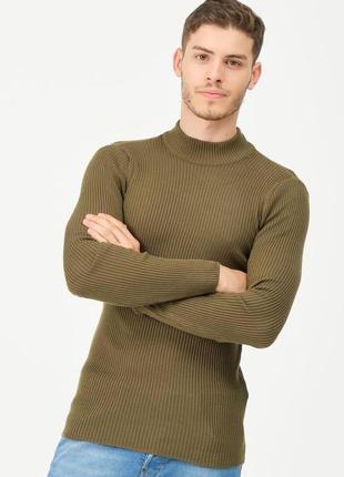Кофта мужская осенняя весенняя blad белая | свитер мужской теплый водолазка вязаная6 фото