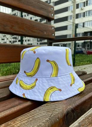 Панама мужская женская коттоновая весенняя осенняя летняя banana белая |