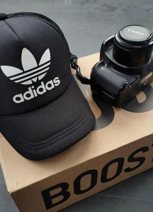 Кепка чоловіча жіноча літня adidas чорна  ⁇  бейсболка унісекс адідас коттонова універсальна люкс якості