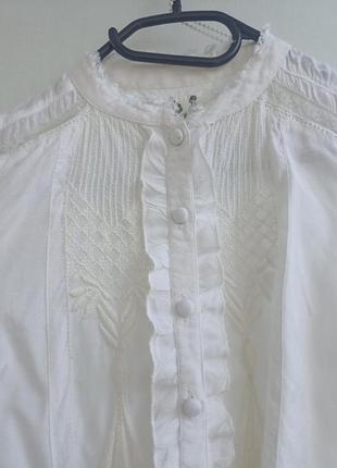 Белая блуза в оёхо стиле