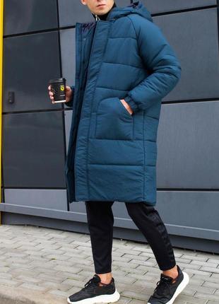 Парка мужская зимняя теплая ram до -30*с черная  куртка мужская удлиненная зима  пальто9 фото