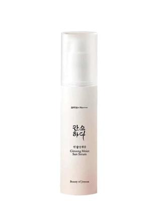 Сонцезахисна сироватка з женьшенем beauty of joseon ginseng moist sun serum spf 50+ pa++++ 50 ml