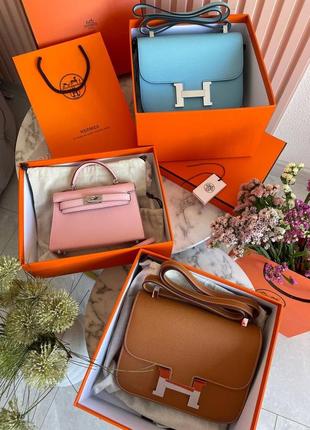 Сумка hermes, hermes constance, hermes mini без отличия от оригинала