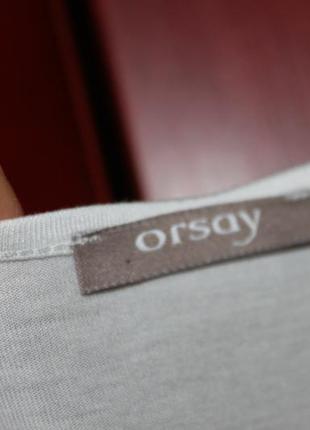 Белая женская блузка трикотаж и шелк, размер л, хл от orsay3 фото