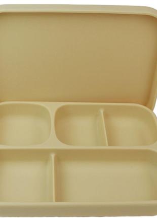 Дитяча п'ятисекційна силіконова тарілка з присоскою