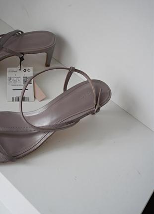 Кожаные сандалии с ремешками mango5 фото