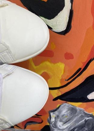 Adidas кеды мокасины 38,5 размер кожаные белые оригинал4 фото