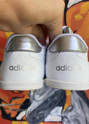 Adidas кеды мокасины 38,5 размер кожаные белые оригинал6 фото