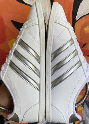 Adidas кеды мокасины 38,5 размер кожаные белые оригинал8 фото