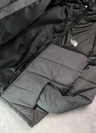 Куртка tnf чорно-сіра5 фото