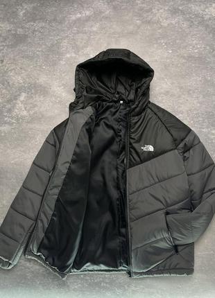 Куртка tnf чорно-сіра1 фото