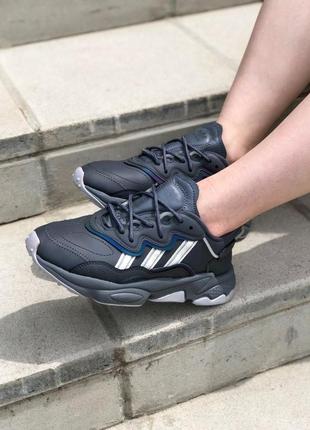 Жіночі кросівки adidas ozweego dark grey7 фото