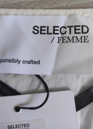Винтажная блуза из натурального хлопка selected femme размер м6 фото