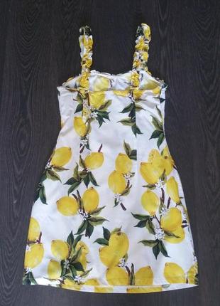 Сукня  принт лимони prettylittlething6 фото