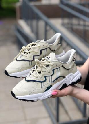 Жіночі кросівки adidas ozweego milk white3 фото