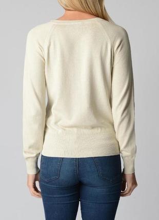 Белоснежный хлопковый пуловер fred perry 44 размер2 фото