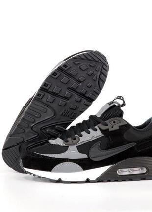 Мужские кроссовки nike air max 90 futura black grey white 41-45