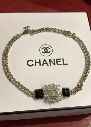 Брендова підвіска chanel у позолоті