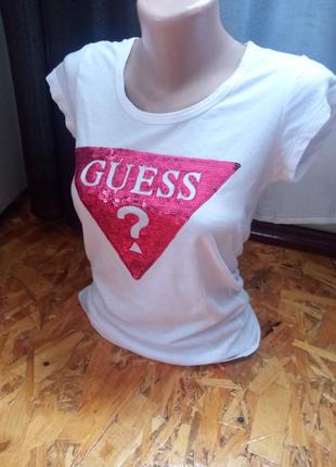 Котонова футболка guess