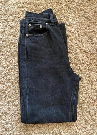 Чорні джинси slim mom жіночі3 фото