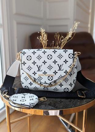 Жіноча сумка кросс боді louis vuitton 2 в 1