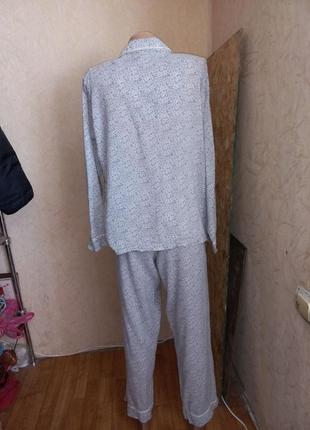 Хлопково-модальный пижамный комплект jigsaw 48-50 размер4 фото