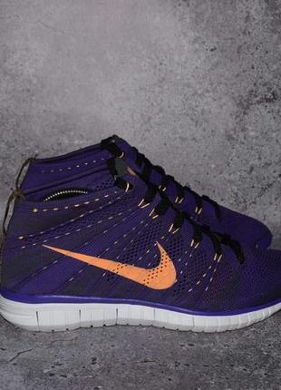 Nike free flyknit chukka hyper grape (мужские кроссовки найк