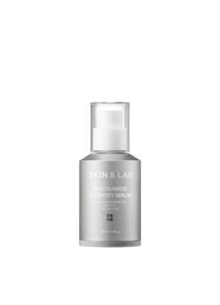 Серум з ніацинамідом та цинком skin&lab niacinamide recovery serum 30 мл