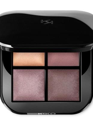 Палетка теней bright quartet baked eyeshadow palette kiko milano 02 розово-лиловые2 фото