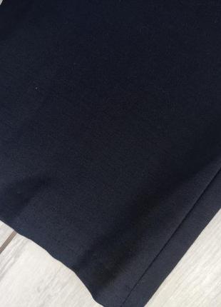 Качественные шерстяные мужские брюки темно-синего цвета нави пояс 40 см8 фото