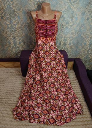 Красивое женское платье сарафан хлопок батал 50 /52/541 фото