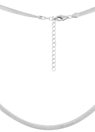 Серебряное колье komilfo с без камней, вес изделия 6,37 гр (2126140) 400450 размер