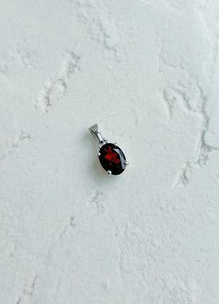 Серебряная подвеска komilfo с гранатом 1.561ct (2140061)5 фото