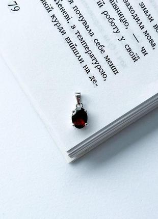 Серебряная подвеска komilfo с гранатом 1.561ct (2140061)3 фото