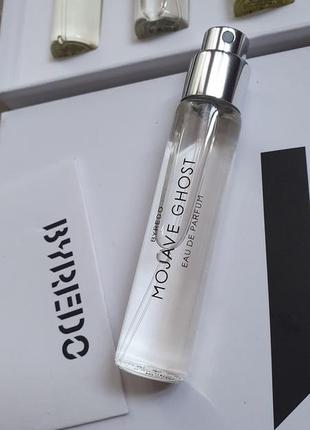 Оригинальная миниатюра byredo mojave ghost 12ml (не полная 10мл) из набора8 фото