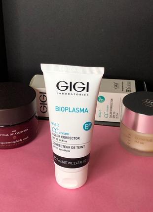 Тонуючий 🌕 сс крем bioplasma spf-15 ☀️ gigi для корекції пігментації