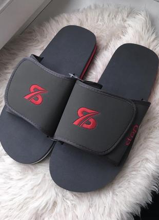 Капці шльопанці шльопки тапки тапочки літні пляжні на липучках на широку ногу...