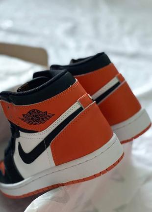 Кроссовки nike air jordan retro high orange8 фото